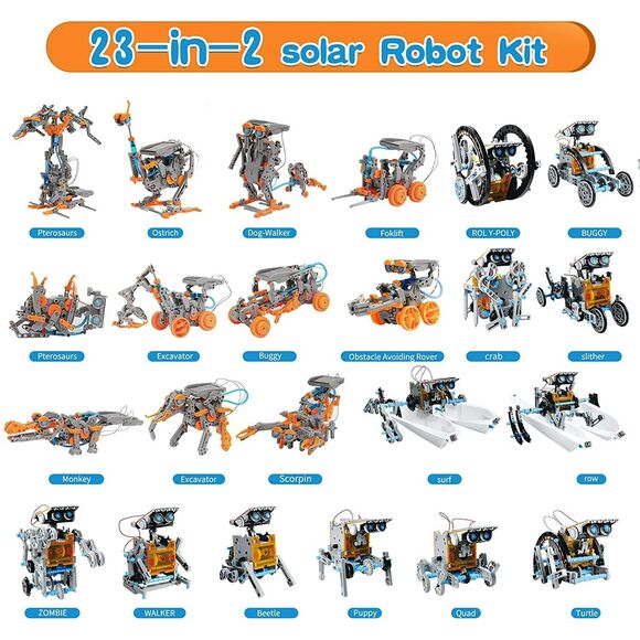 Hot Bee STEM Build Your Own Solar Robot Kits New - Picture 7 of 8